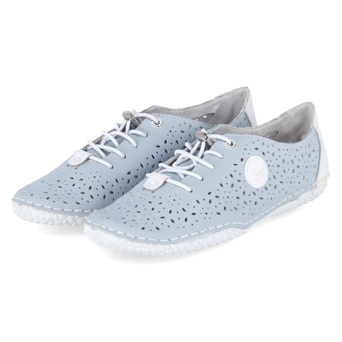 Rieker Barfußschuhe - Gr. 42 - Blau - Leder und Synthetik