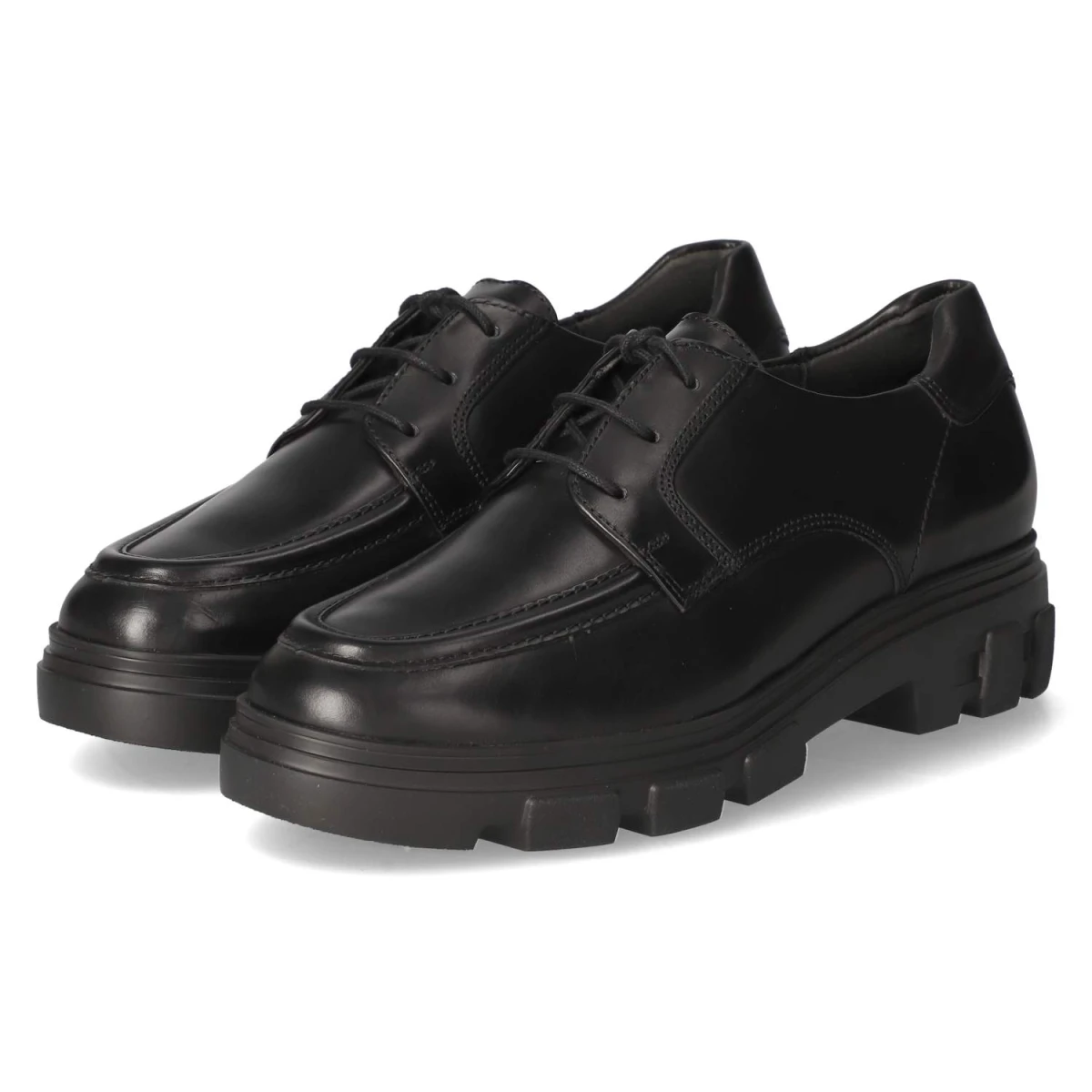 Paul Green Halbschuhe - Gr. 37 - Schwarz - Glattleder
