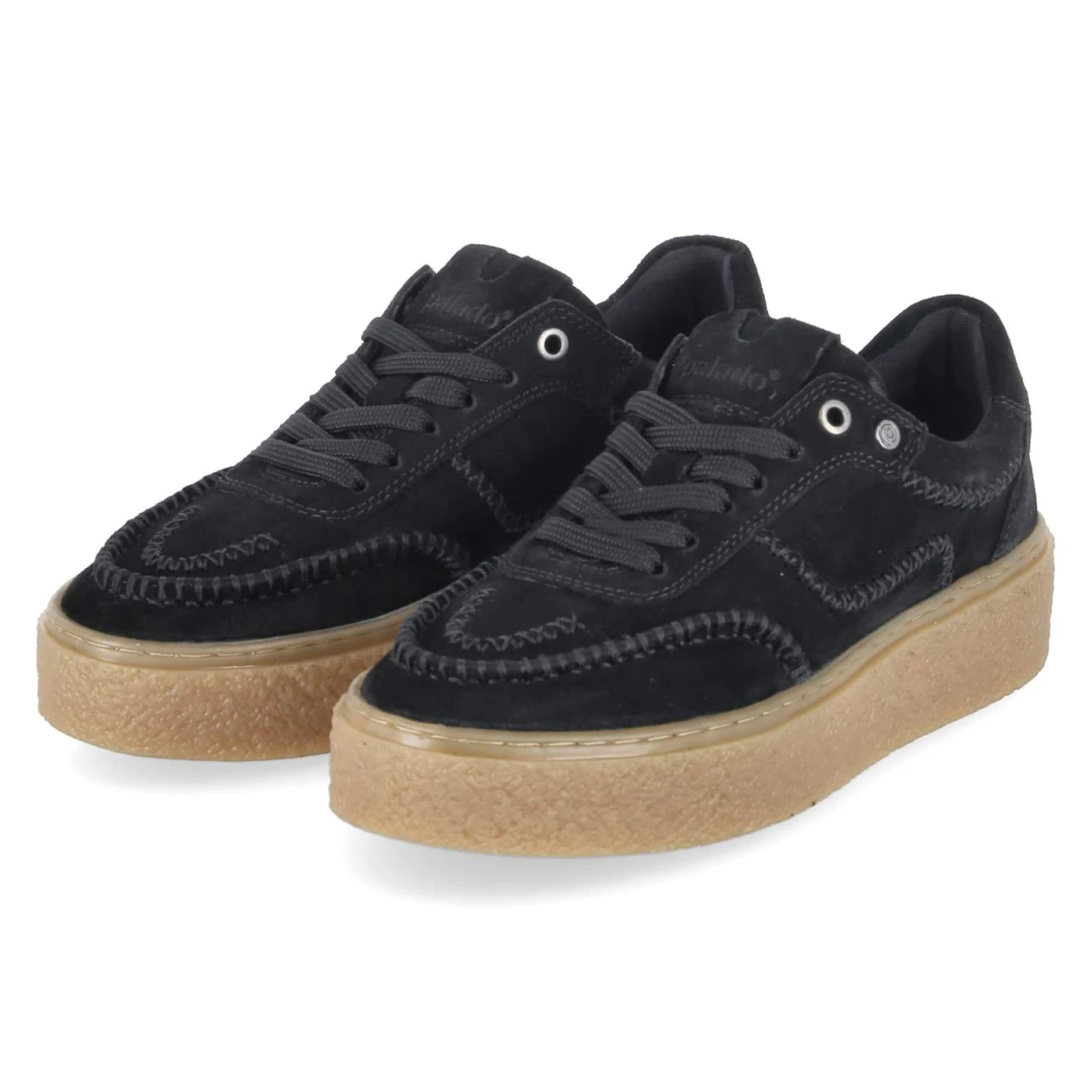 Palado Plateau Sneaker - Gr. 37 - Schwarz - Rauleder