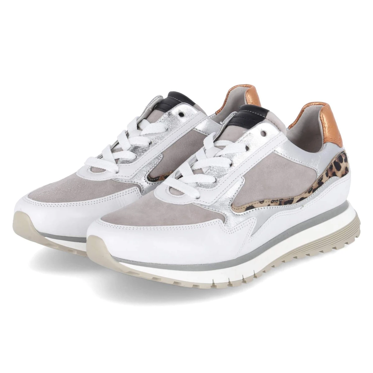 Gabor Low Sneaker - Gr. 37,5 - Weiß - Leder