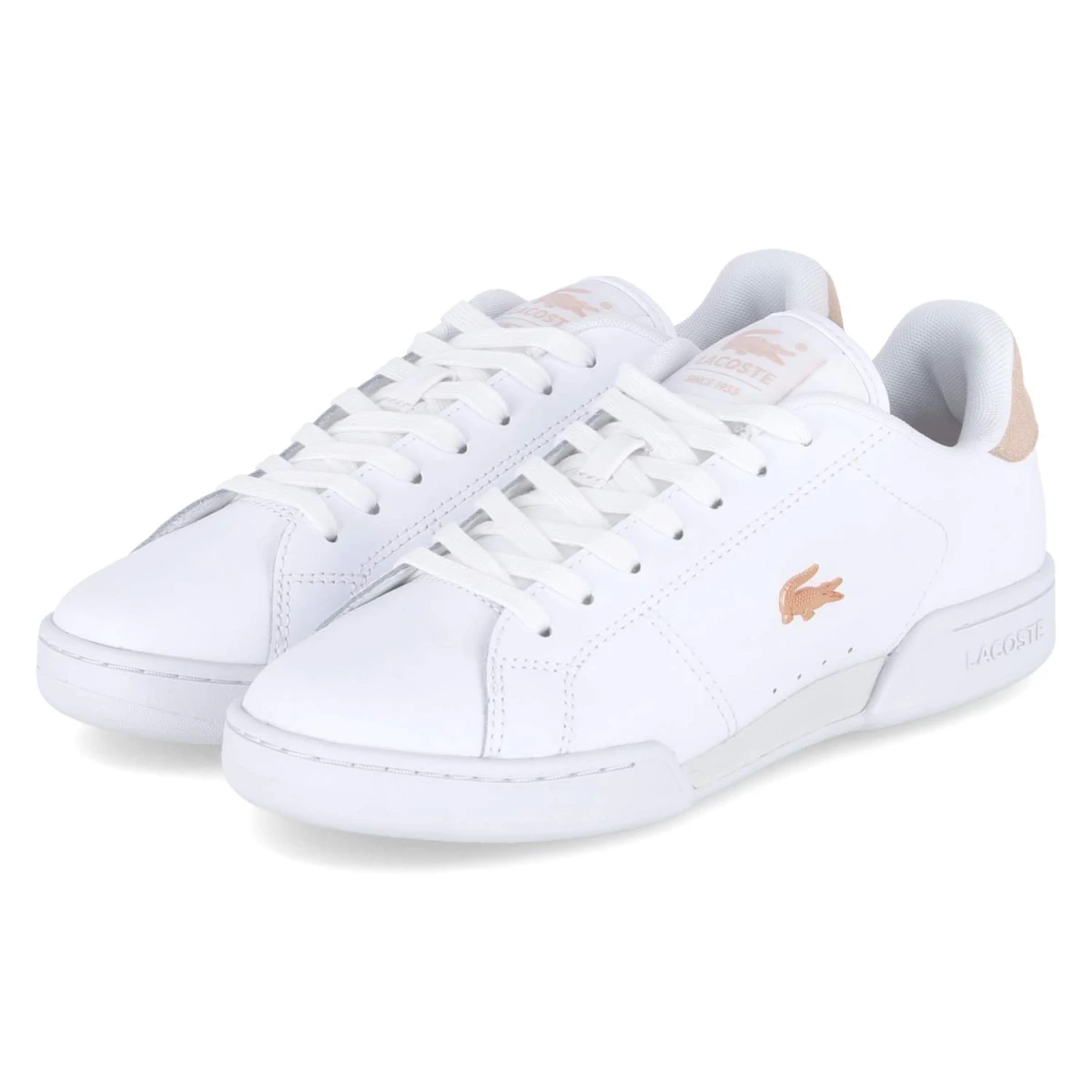 Lacoste Low Sneaker CARNABY CUP - Gr. 39,5 - Weiß - Glattleder