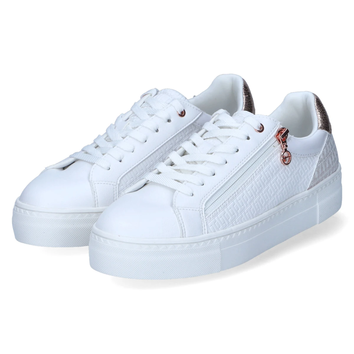 Tamaris Low Sneaker - Gr. 42 - Weiß - Textil & Synthetik