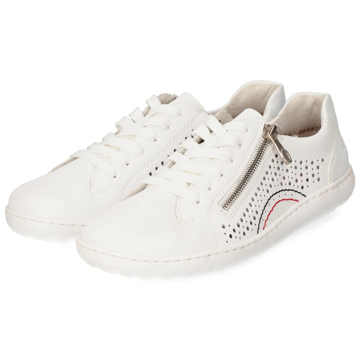 Rieker Barfußschuhe - Gr. 41 - Weiß - Leder