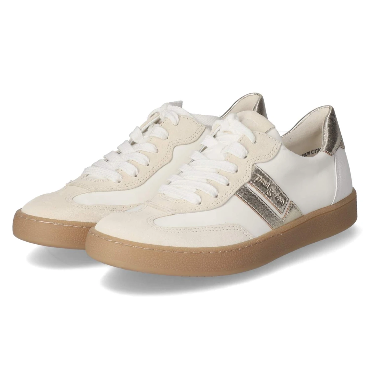 Paul Green Low Sneaker - Gr. 37 - Weiß - Leder