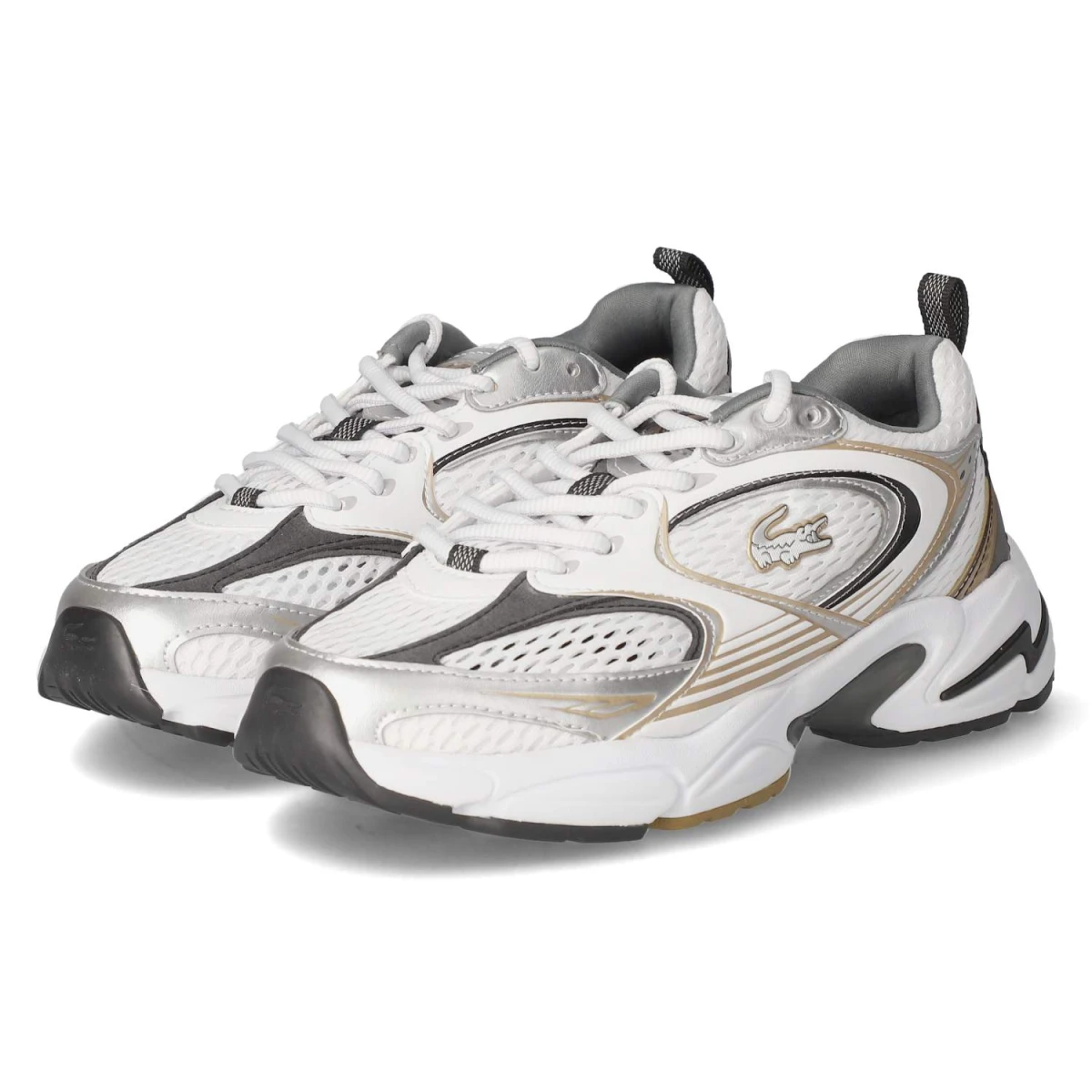 Lacoste Low Sneaker STORM - Gr. 38 - Weiß - Textil & Synthetik