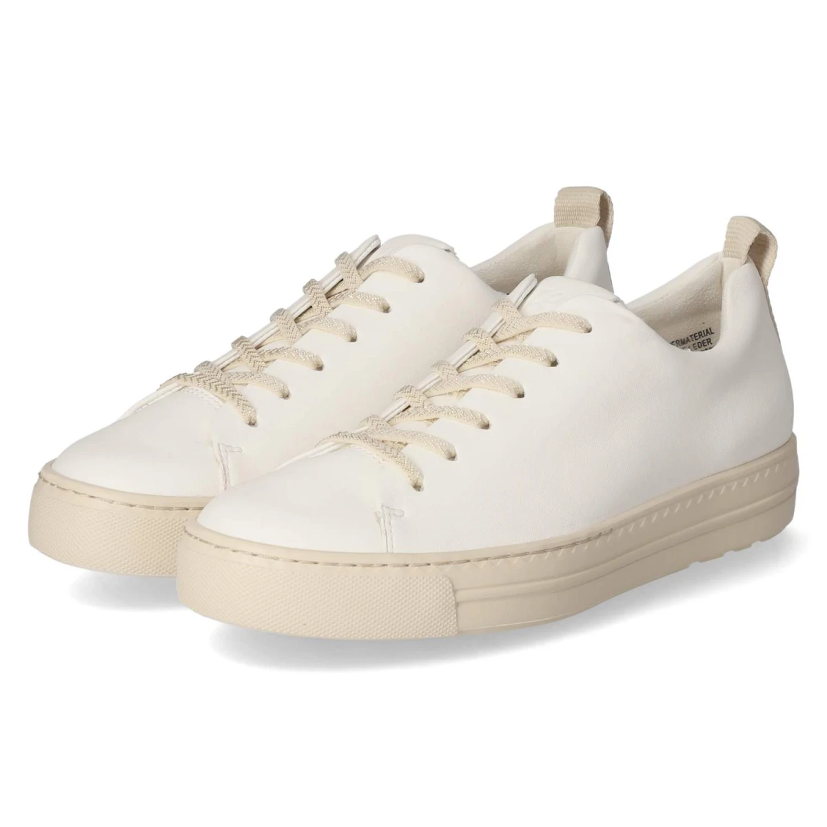 Paul Green Halbschuhe - Gr. 38,5 - Weiß - Glattleder