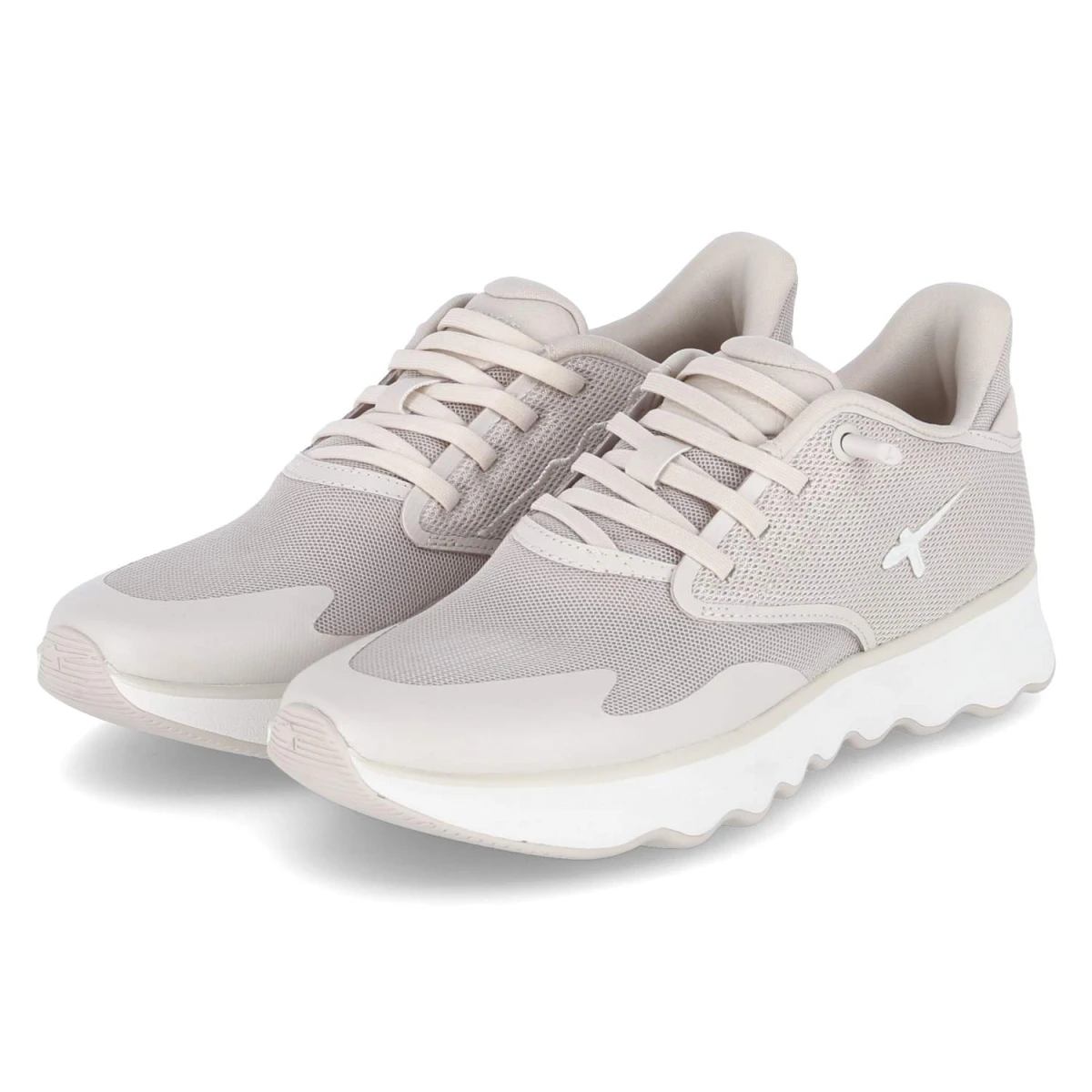 Tamaris Sneaker - Gr. 41 - Beige - Textil & Synthetik