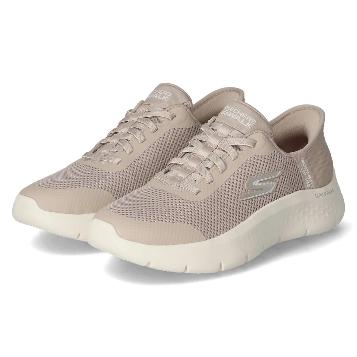 Skechers Slip Ins Sneaker GO WALK FLEX - Gr. 37 - Beige - Textil