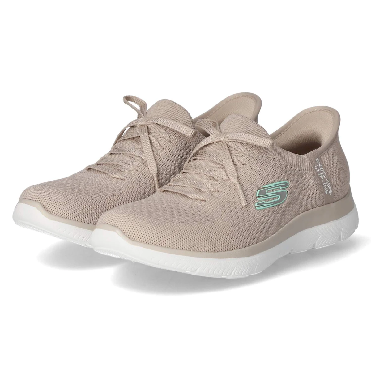 Skechers Slip Ins Sneaker NEW DAILY - Gr. 41 - Taupe - Textil