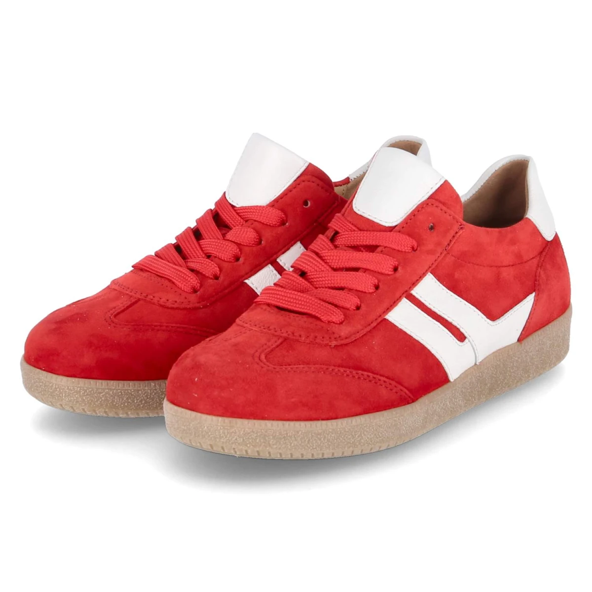 Gabor Low Sneaker - Gr. 38 - Rot - Rauleder