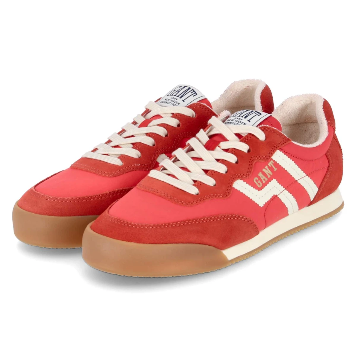 Gant Low Sneaker BEYLANA - Gr. 40 - Rot - Leder & Textil