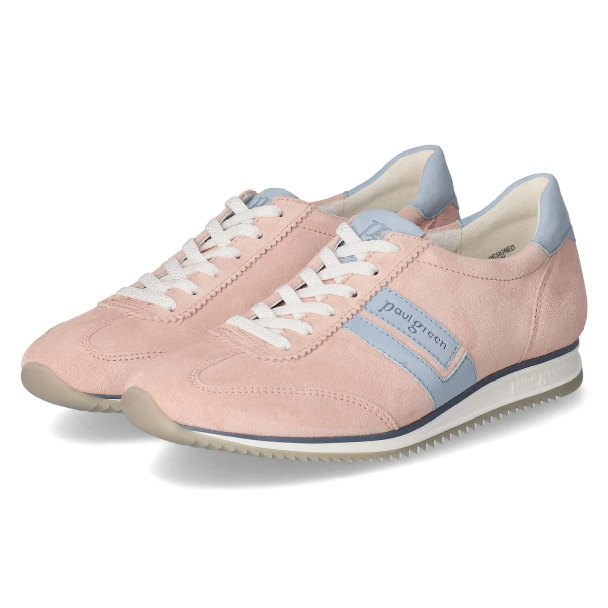 Paul Green Low Sneaker - Gr. 43 - Rosa - Rauleder