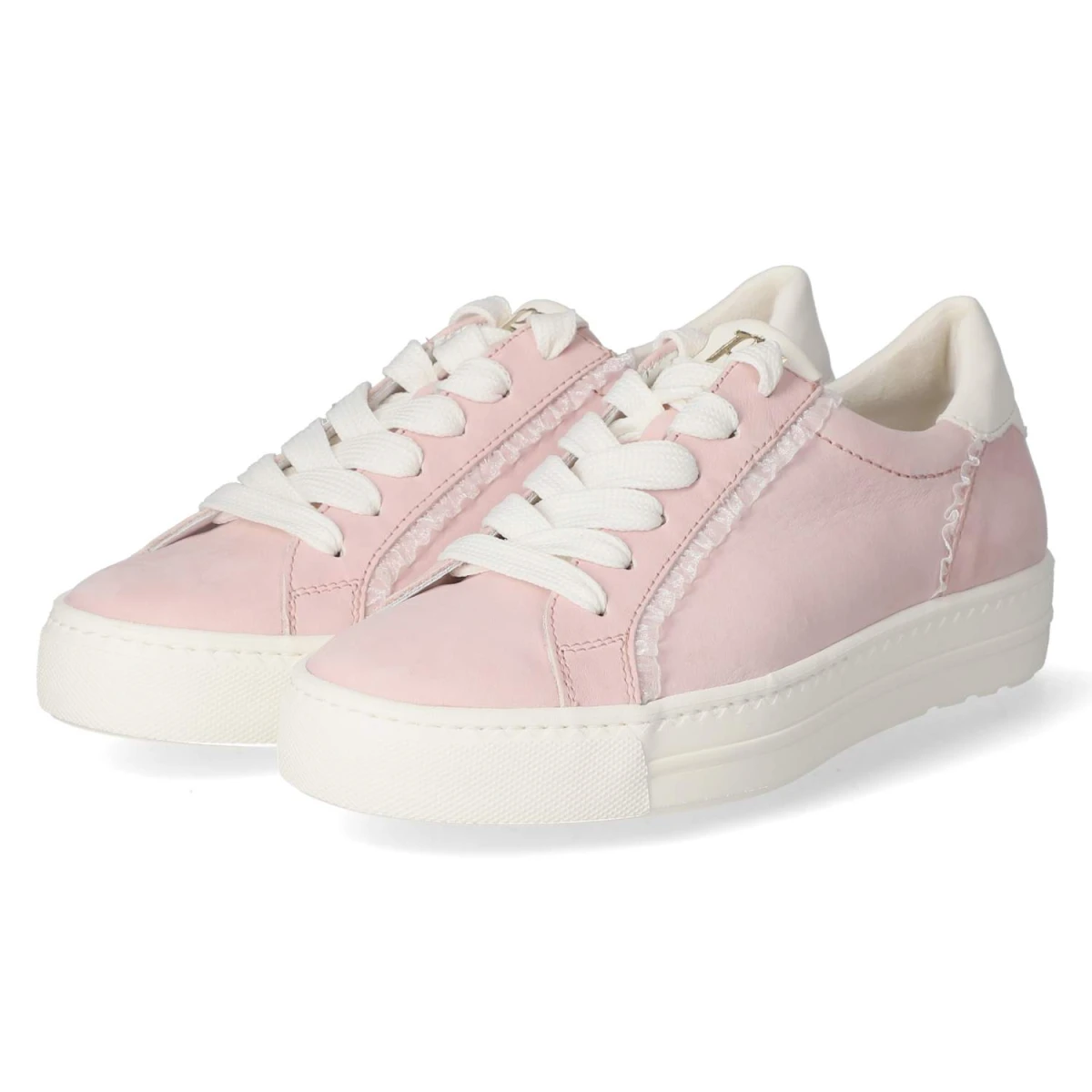 Paul Green Low Sneaker - Gr. 38,5 - Rosa - Rauleder