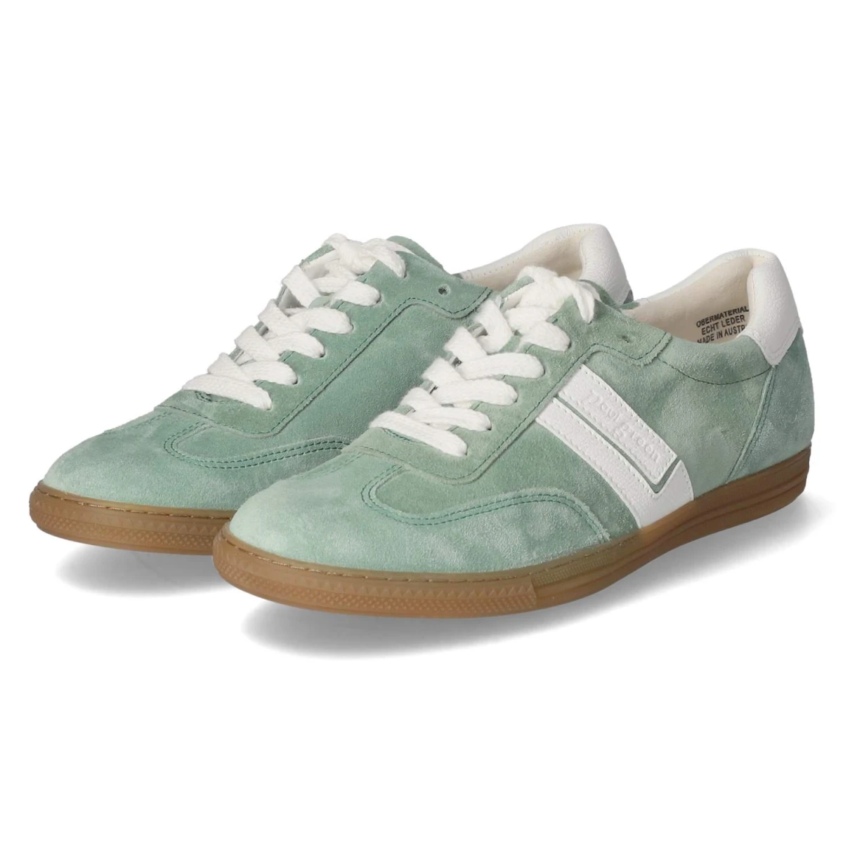 Paul Green Low Sneaker - Gr. 39 - Grün - Rauleder