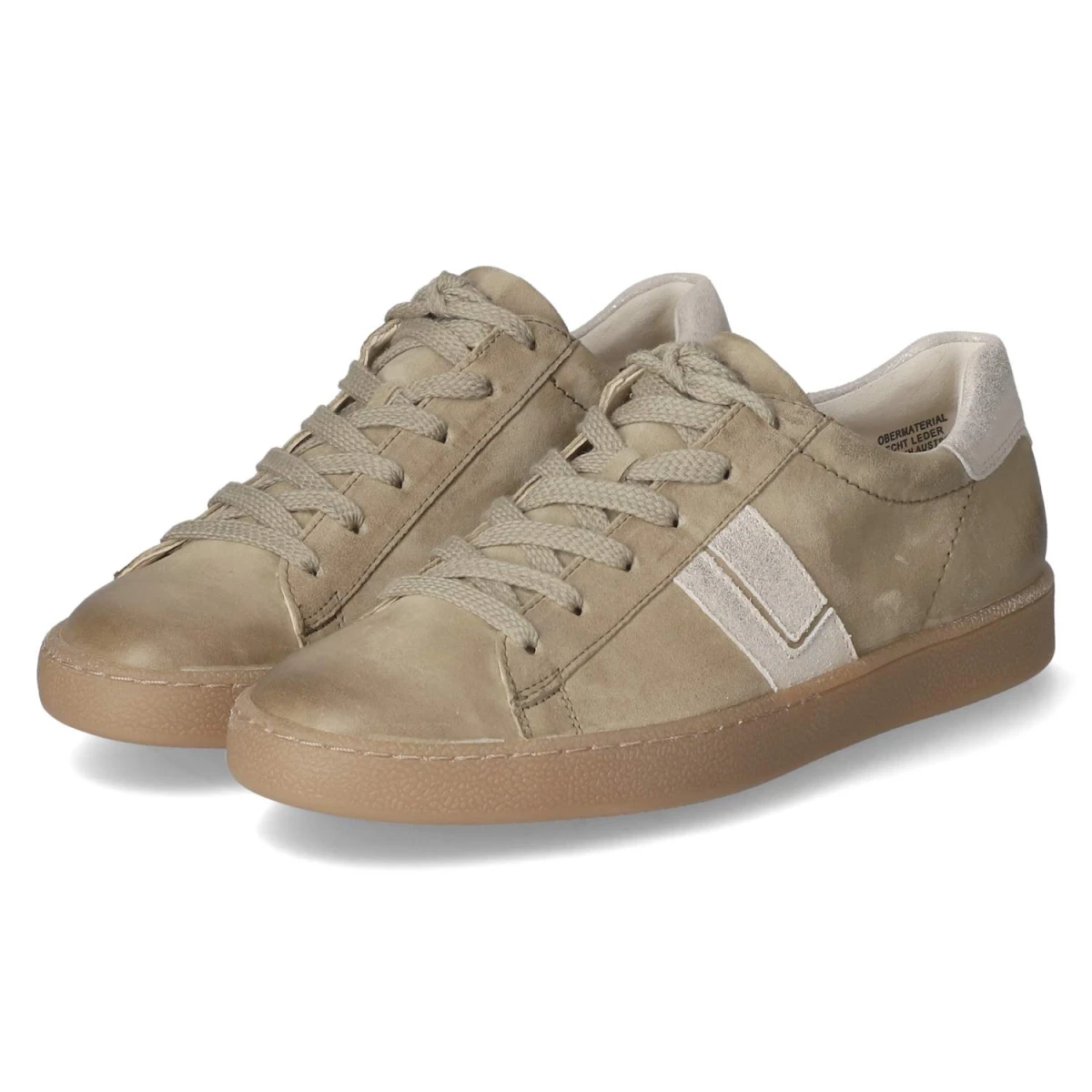 Paul Green Low Sneaker - Gr. 41 - Grün - Rauleder
