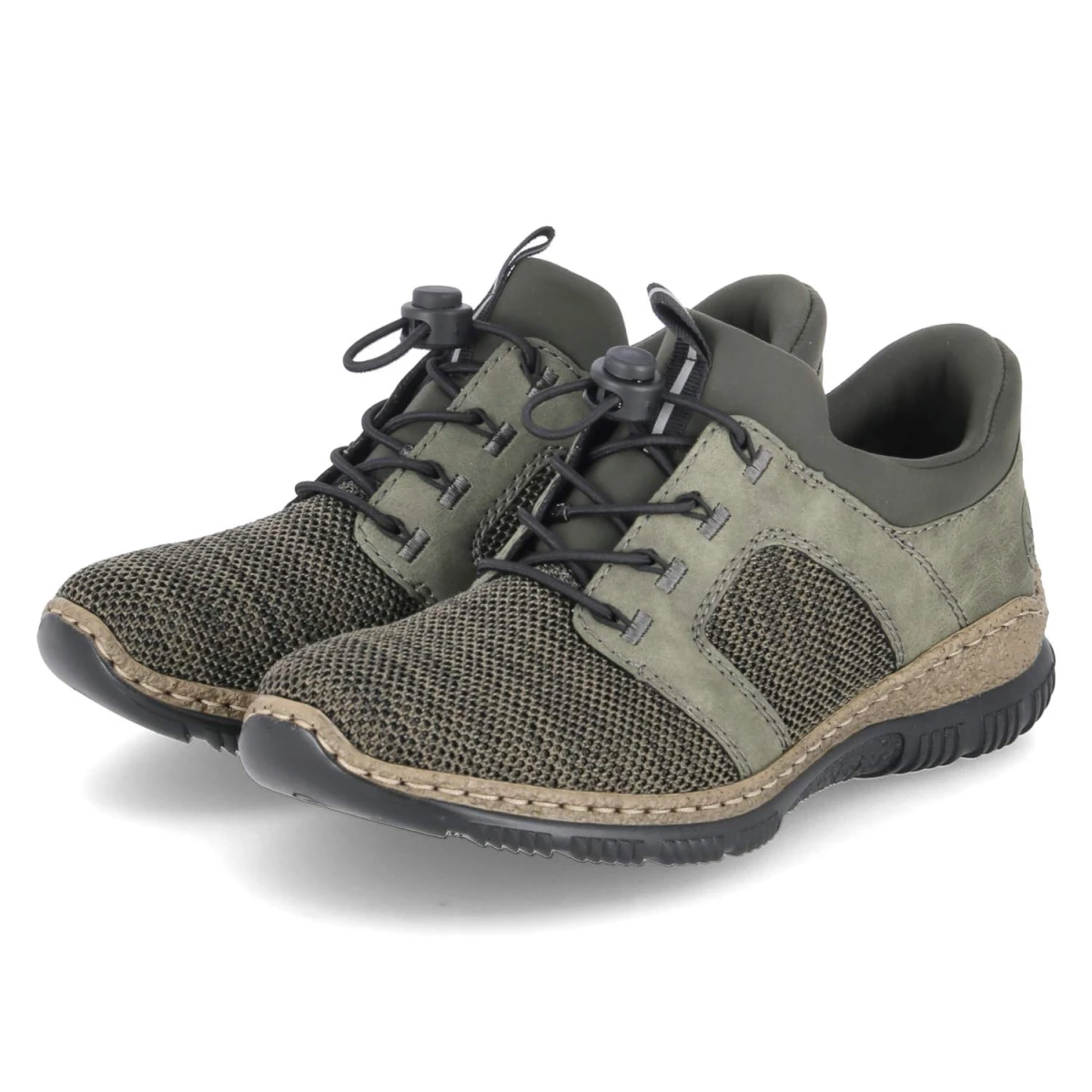 Rieker Low Sneaker - Gr. 40 - Grün - Textil & Synthetik