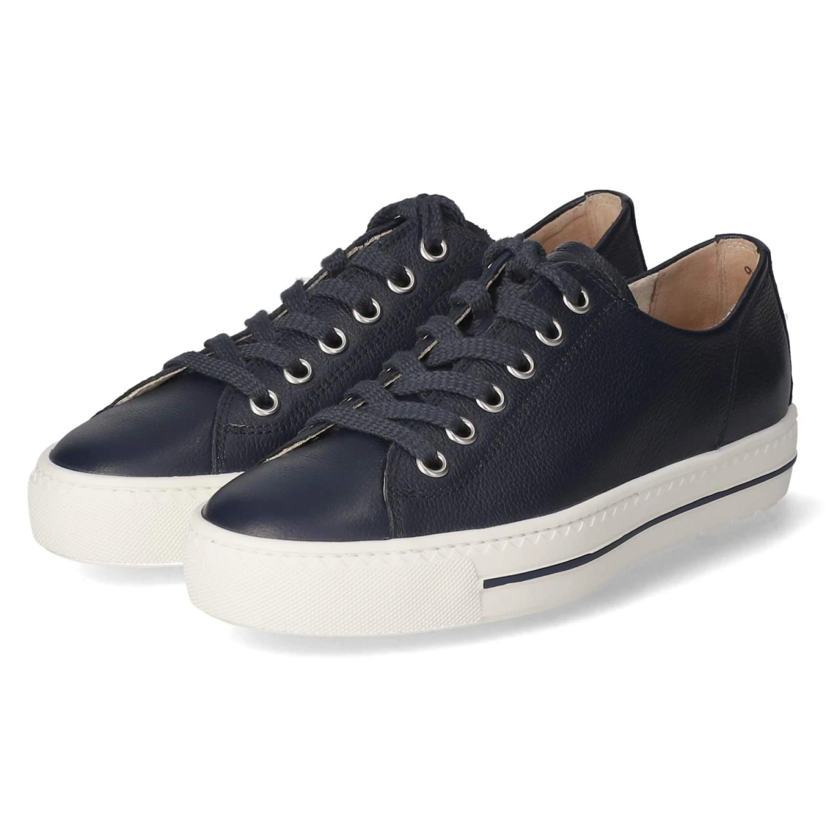 Paul Green Low Sneaker - Gr. 38 - Blau - Glattleder