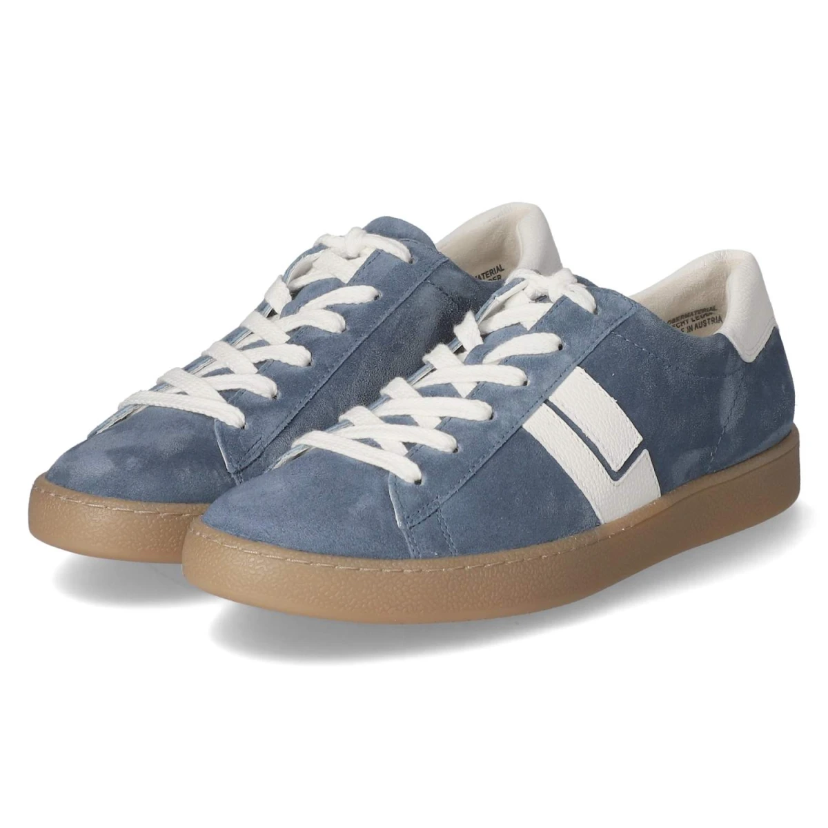 Paul Green Low Sneaker - Gr. 37 - Blau - Rauleder