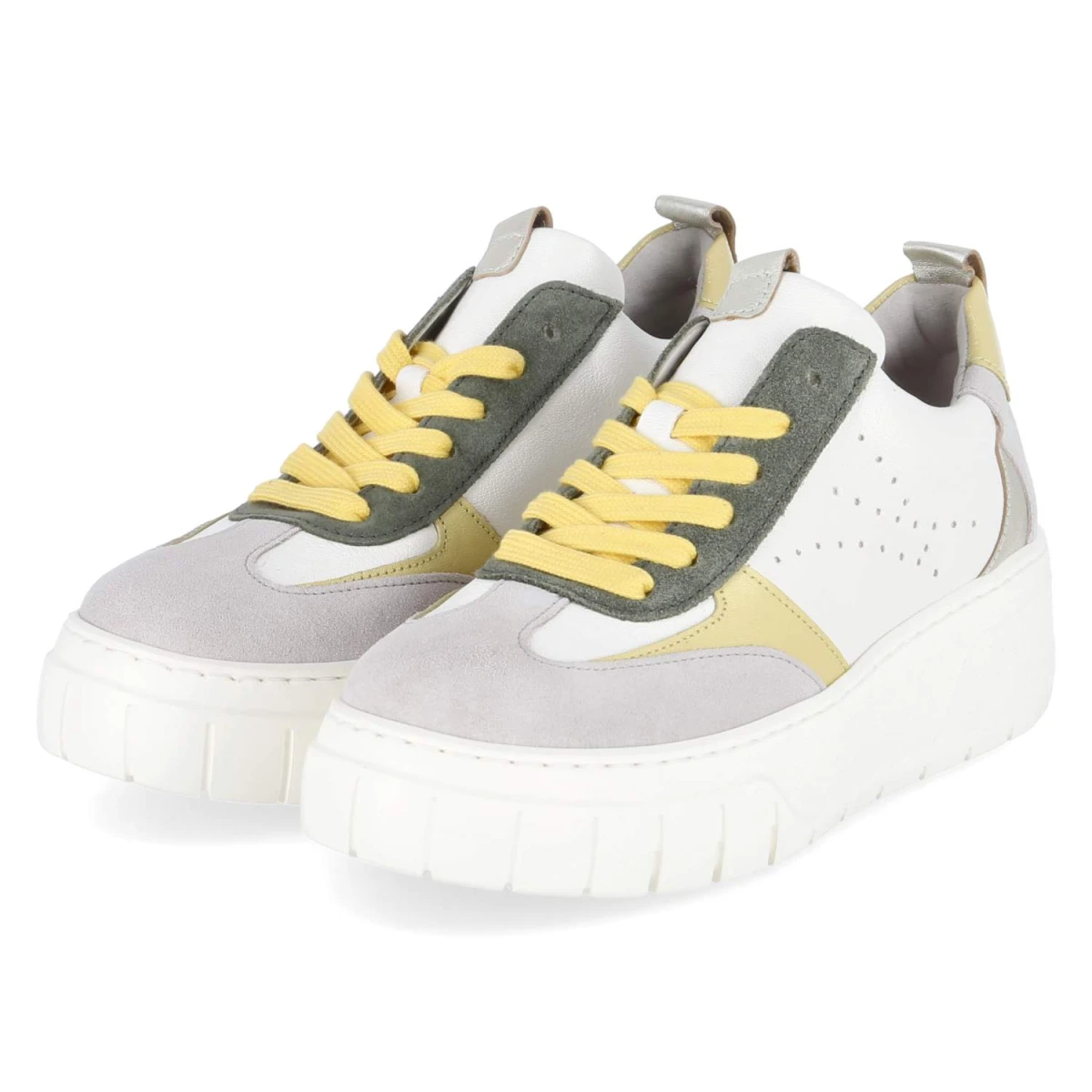 Gabor Low Sneaker - Gr. 38 - Beige - Leder
