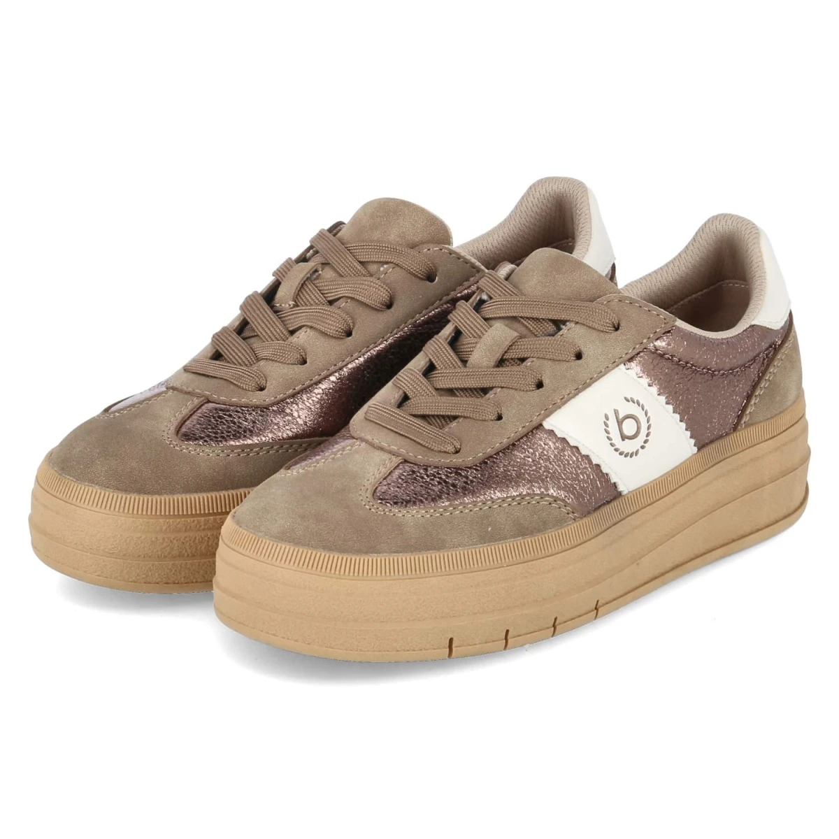 Bugatti Low Sneaker YAS - Gr. 41 - Bronze - Synthetik