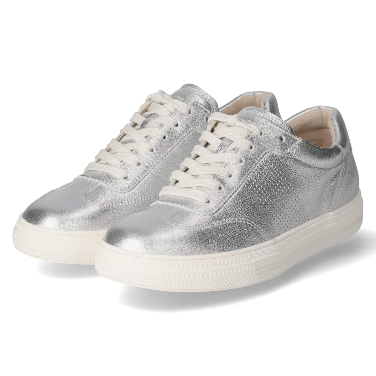Paul Green Low Sneaker - Gr. 37 - Silber - Glattleder