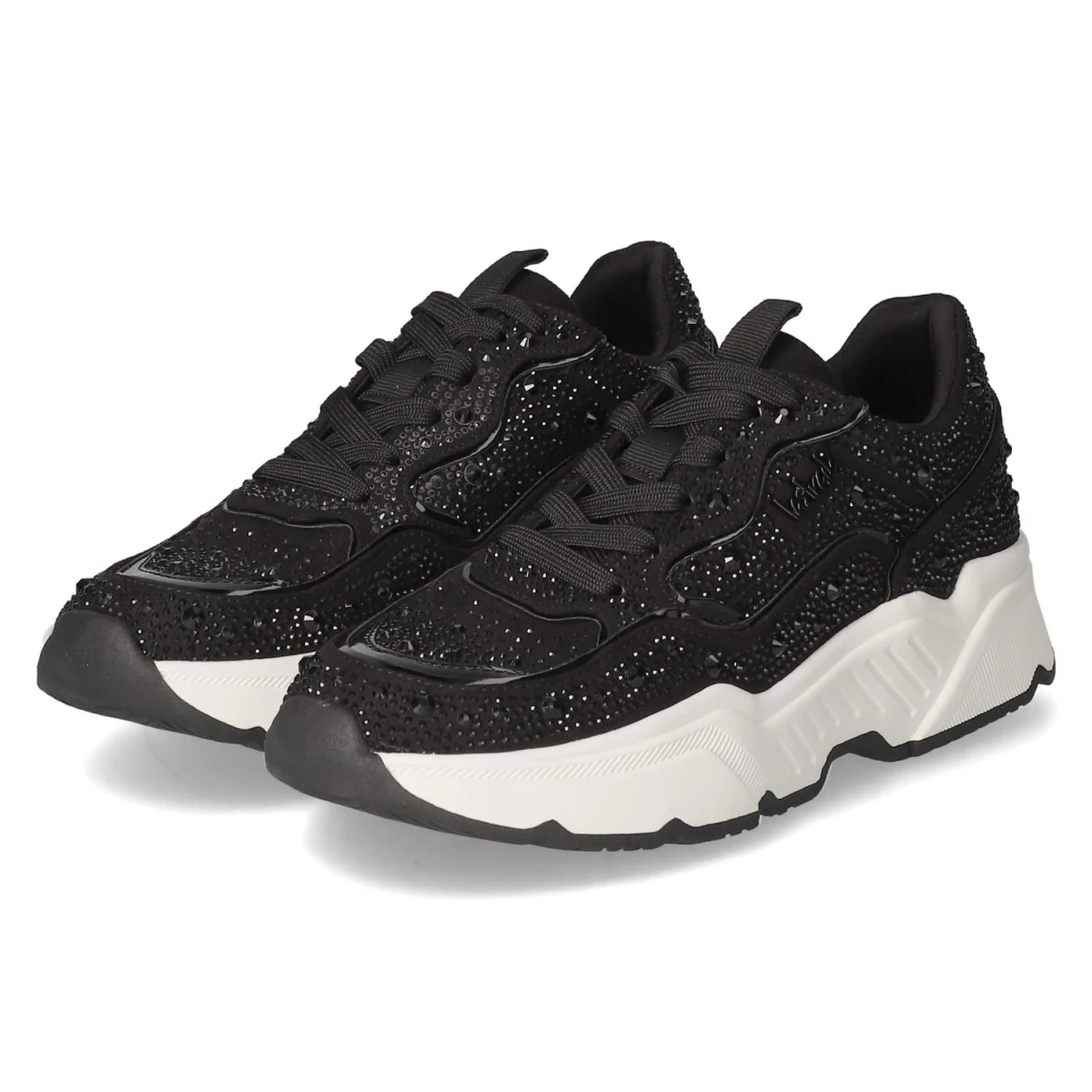 La Strada Low Sneaker - Gr. 40 - Schwarz - Textil & Synthetik