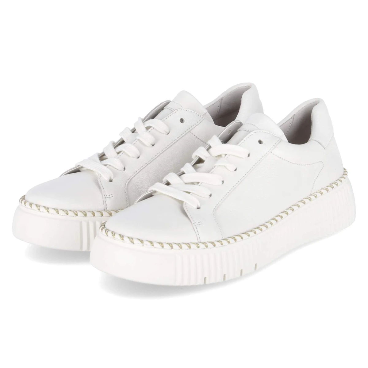 Gabor Low Sneaker - Gr. 40 - Weiß - Glattleder