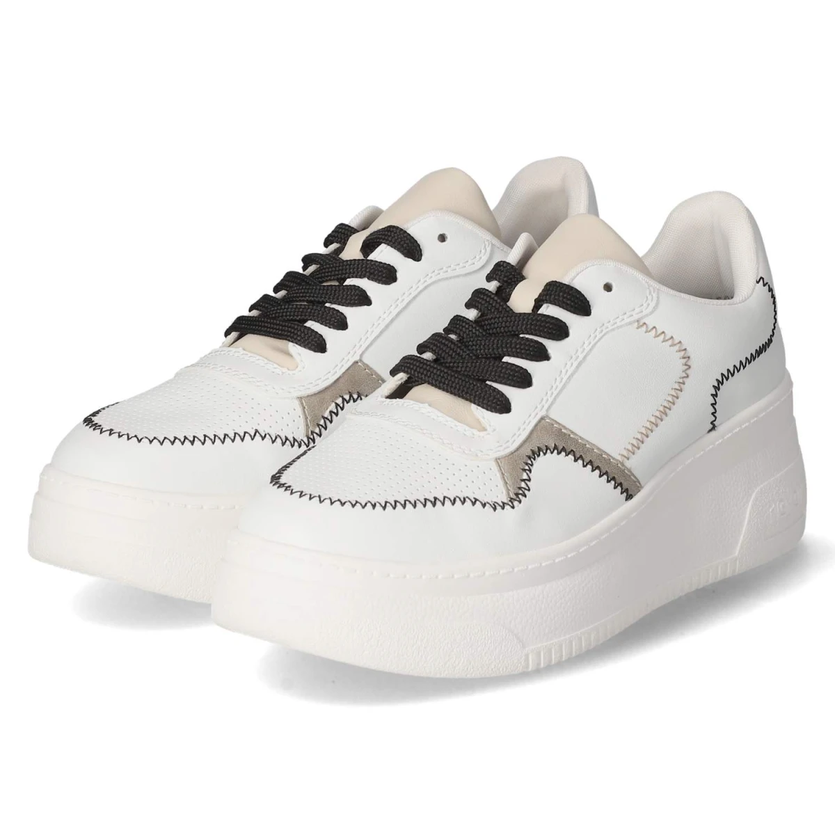 Rieker Low Sneaker - Gr. 40 - Weiß - Synthetik