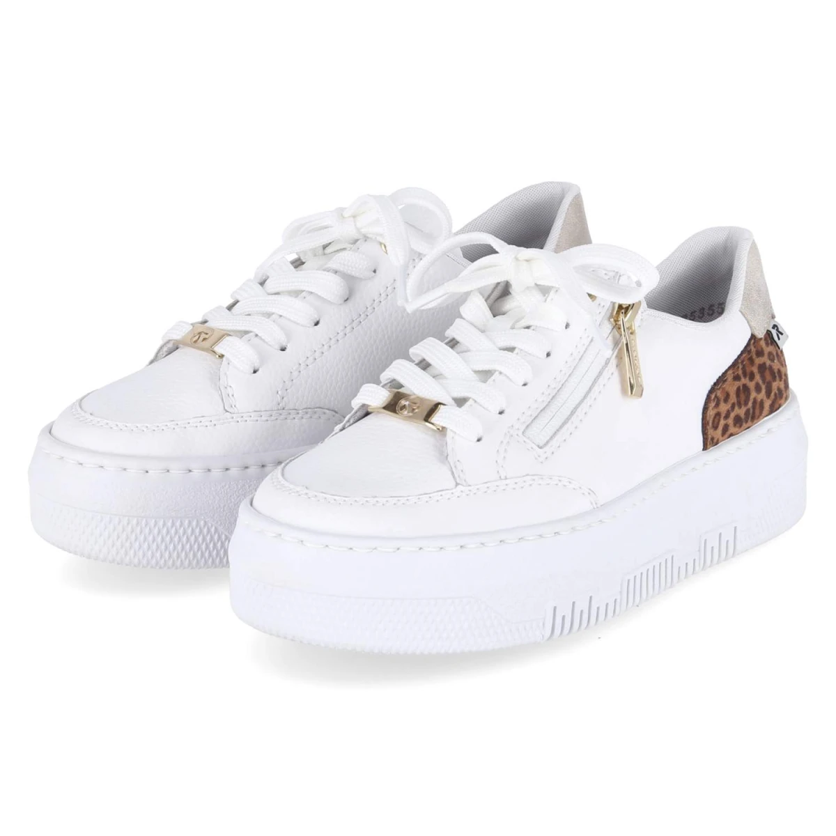 Rieker Low Sneaker - Gr. 41 - Weiß - Textil & Synthetik