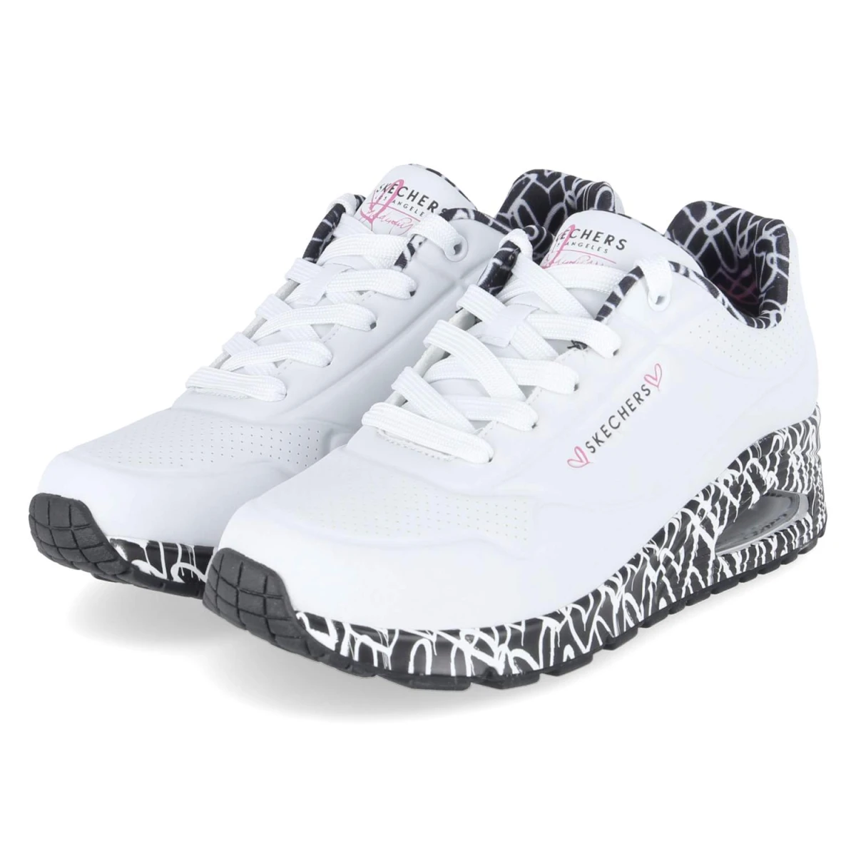 Skechers Low Sneaker UNO LOVING LOVE - Gr. 41 - Weiß - Synthetik