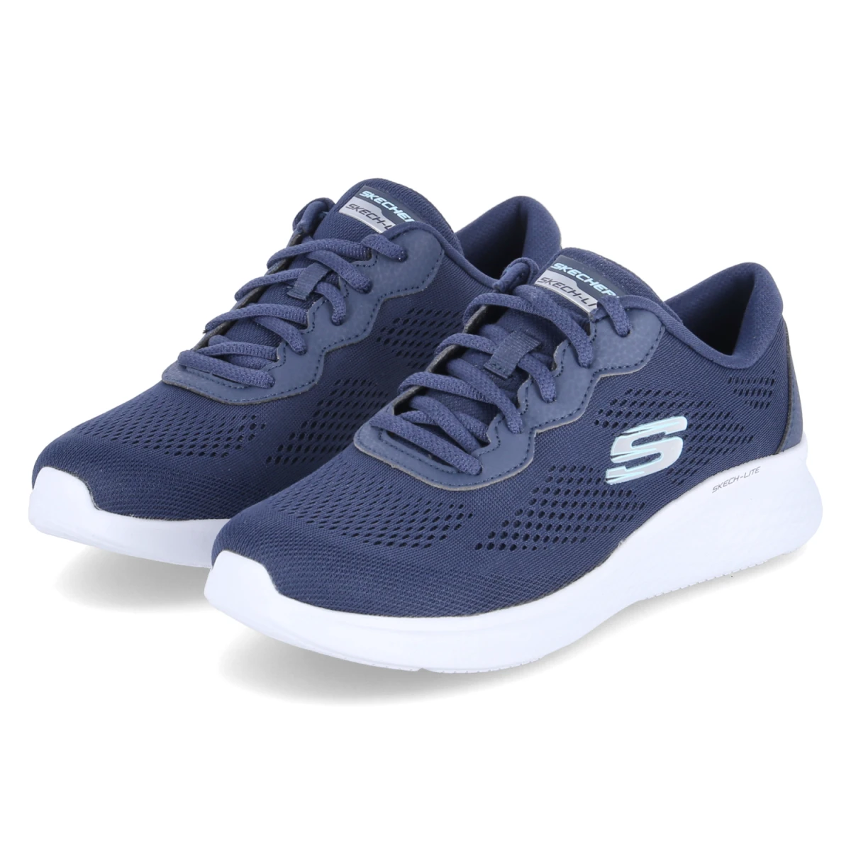 Skechers Low Sneaker PERFECT TIME - Gr. 41 - Blau - Textil & Synthetik