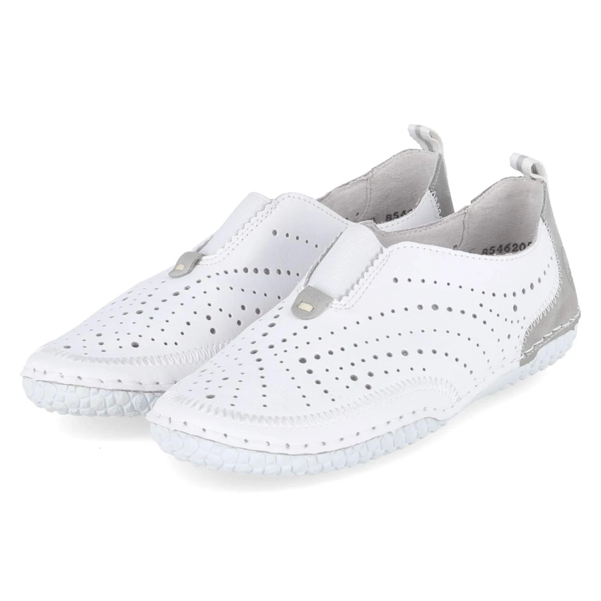Rieker Barfußschuhe - Gr. 36 - Weiß - Leder und Synthetik