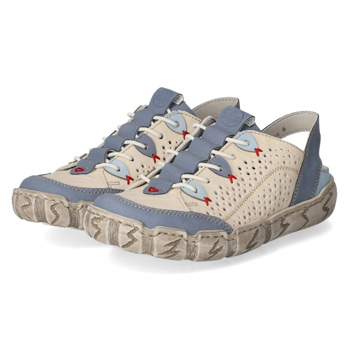 Rieker Sabots - Gr. 41 - Weiß - Leder und Synthetik