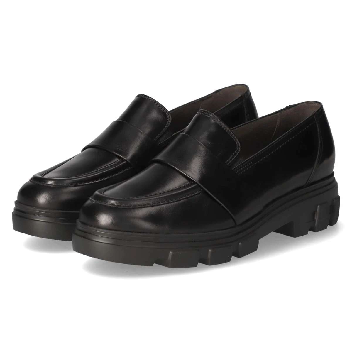 Paul Green Slipper - Gr. 38,5 - Schwarz - Glattleder
