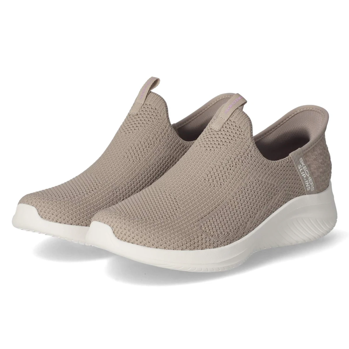 Skechers Slip Ins Sneaker EASY WIN - Gr. 40 - Taupe - Textil