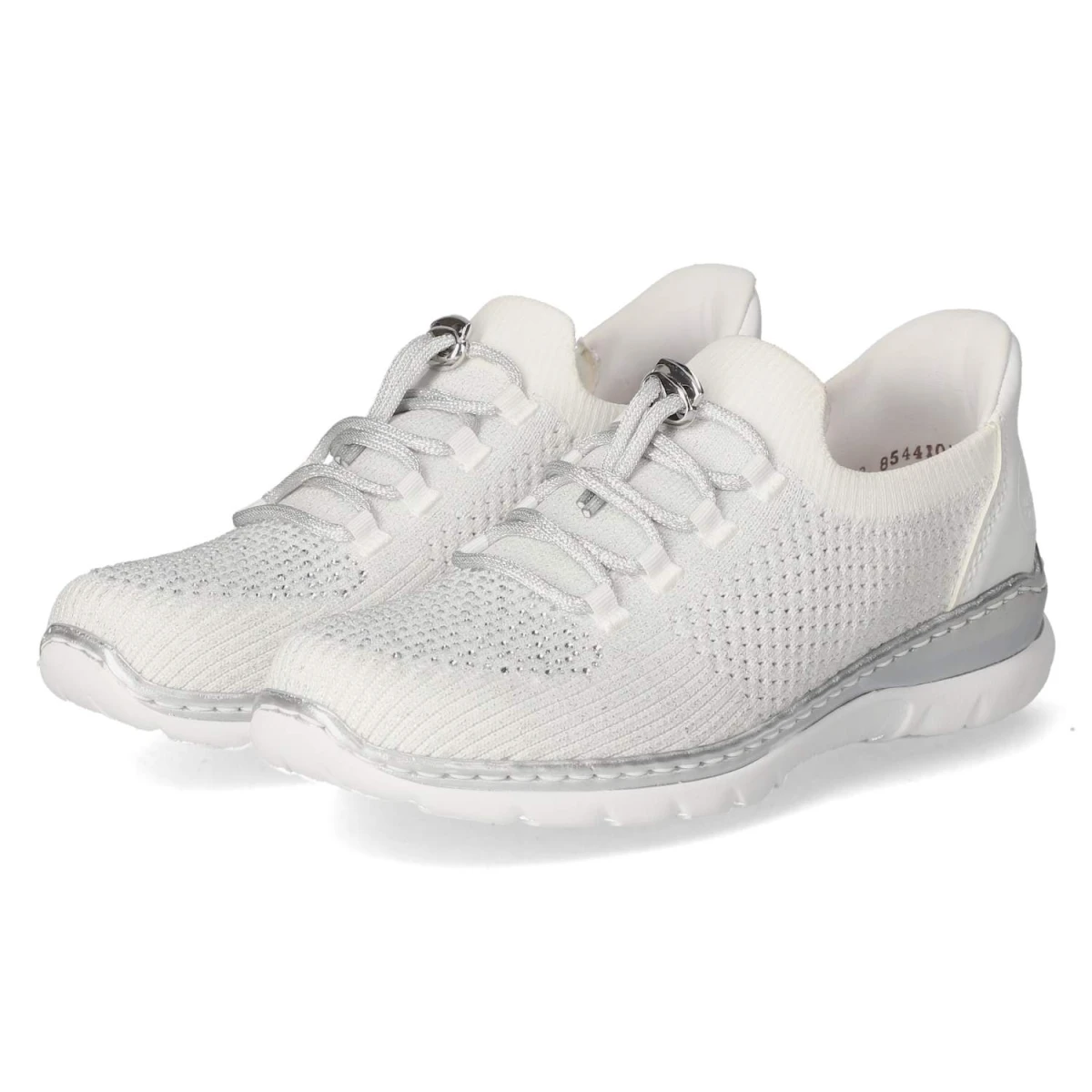 Rieker Slip-On-Sneaker - Gr. 37 - Weiß - Textil & Synthetik