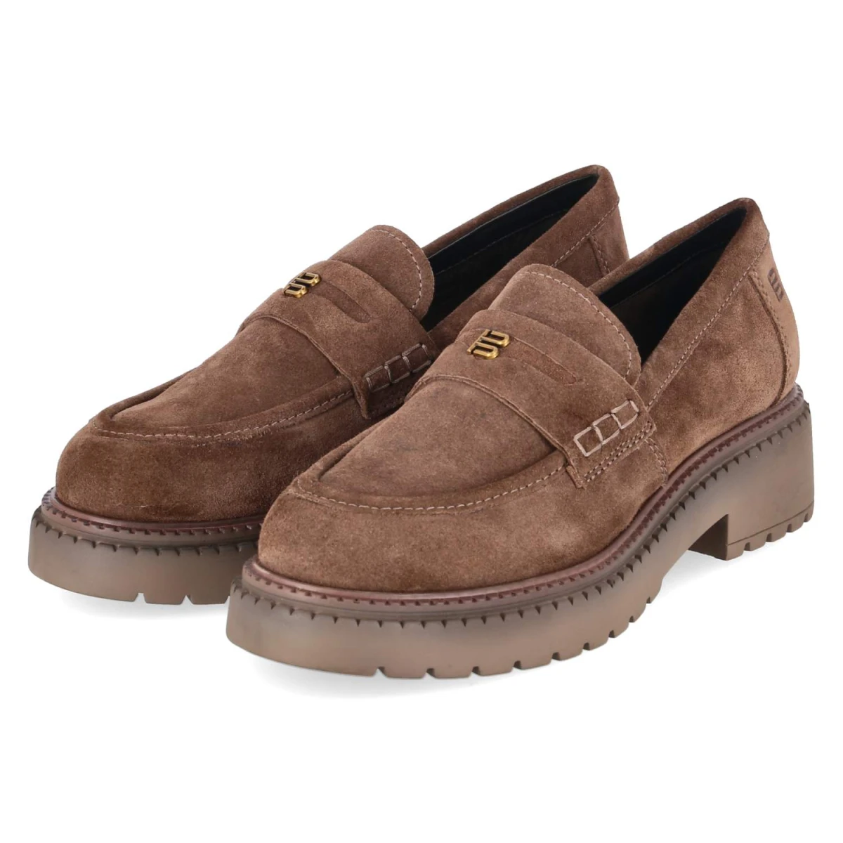 TT. Bagatt Slipper - Gr. 37 - Beige - Rauleder