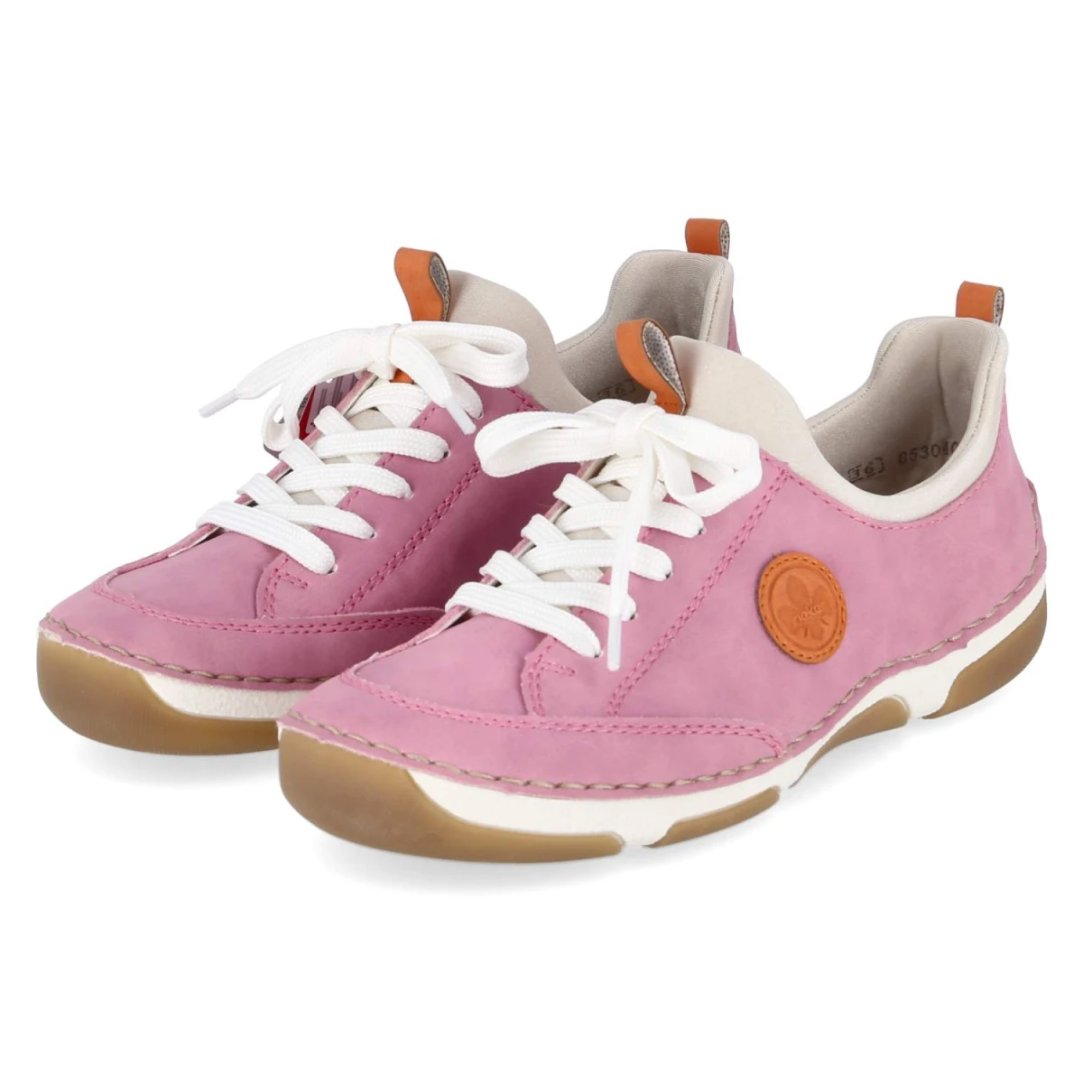 Rieker Slip-On-Sneaker - Gr. 40 - Rosa - Textil & Synthetik