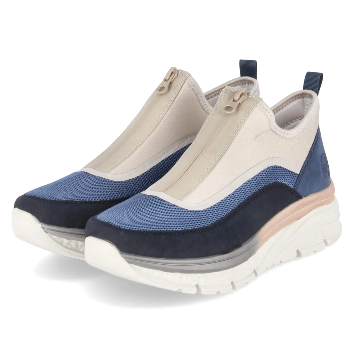 Rieker Low Sneaker - Gr. 41 - Blau - Textil & Synthetik