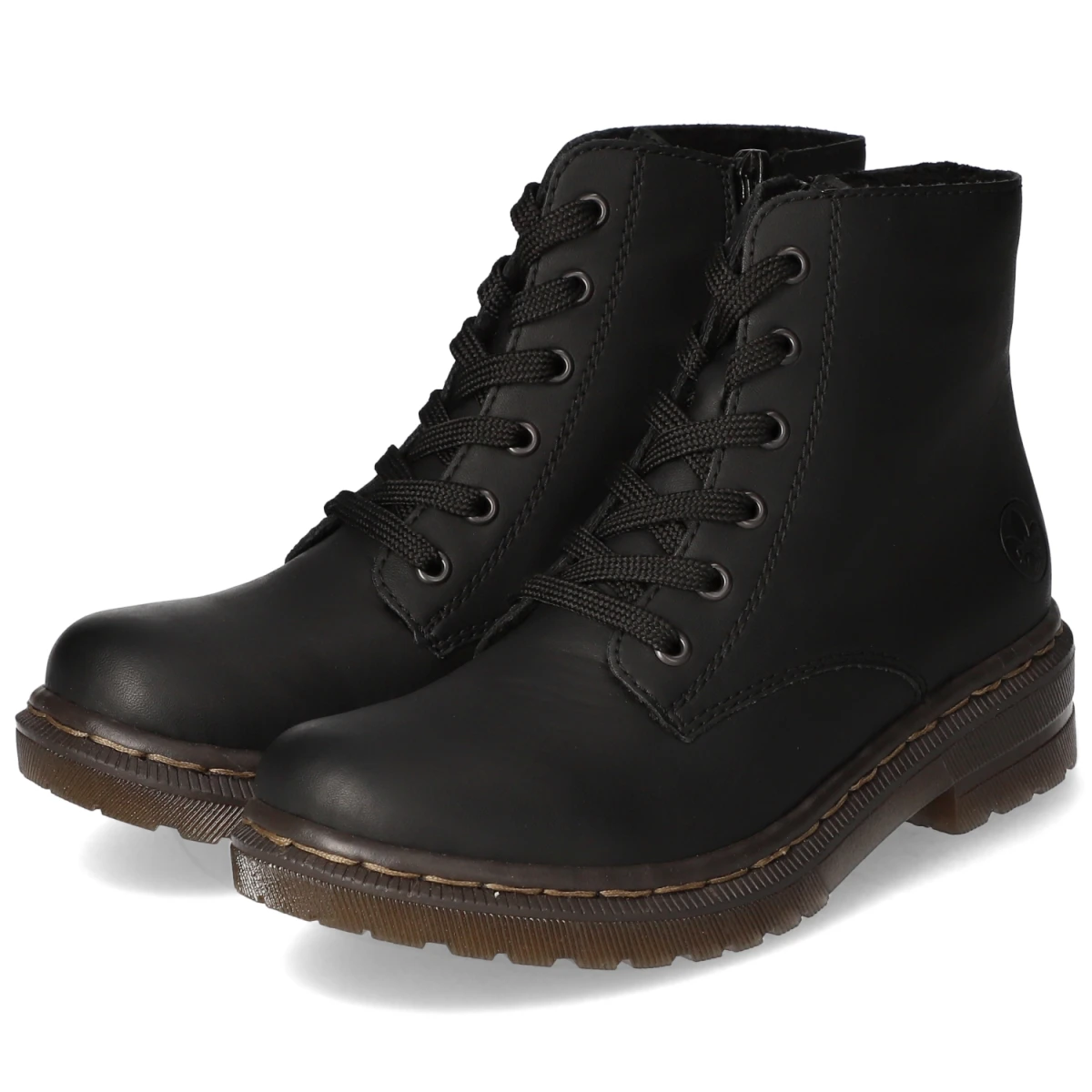 Rieker Stiefeletten - Gr. 36 - Schwarz - Synthetik