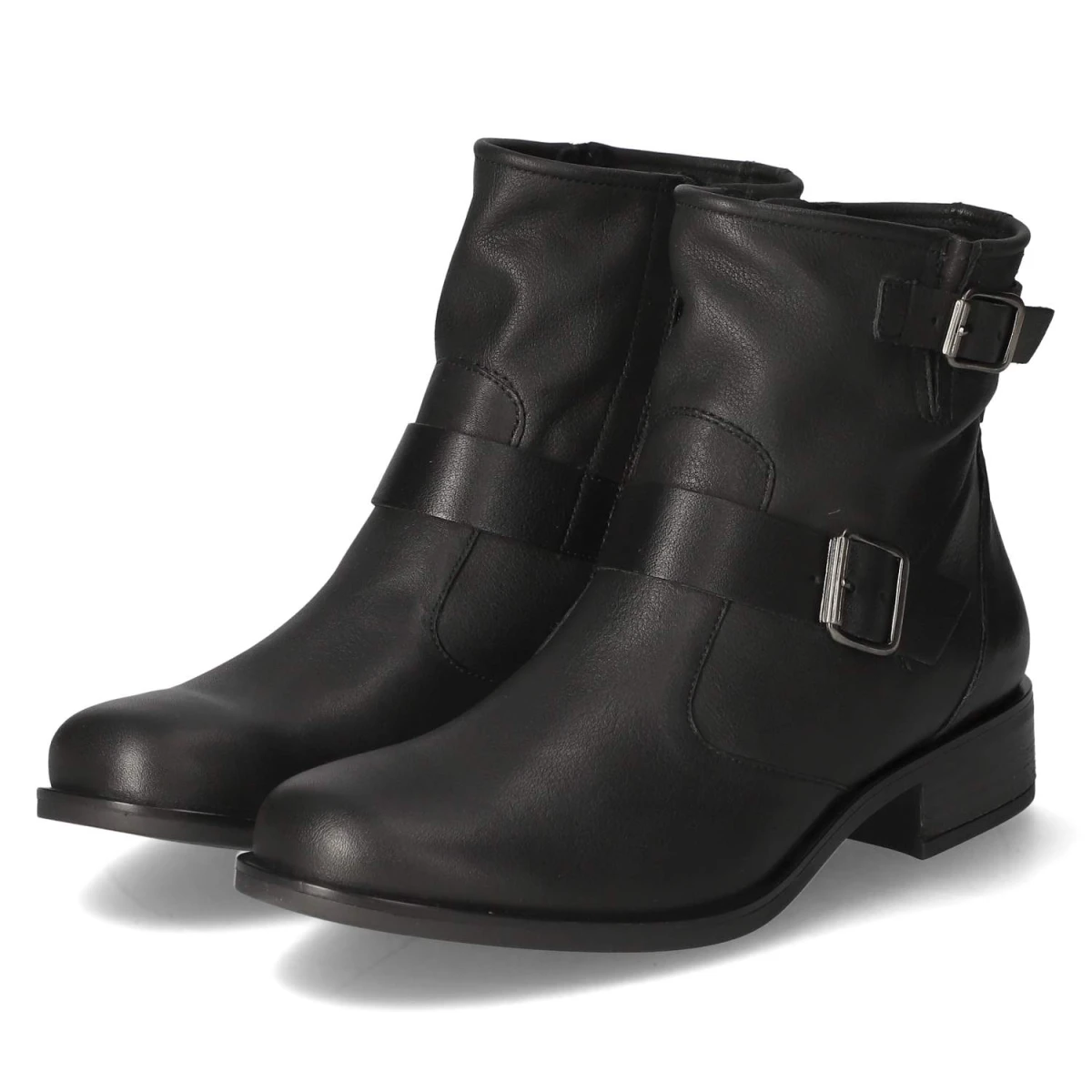 Paul Green Stiefeletten - Gr. 38,5 - Schwarz - Glattleder