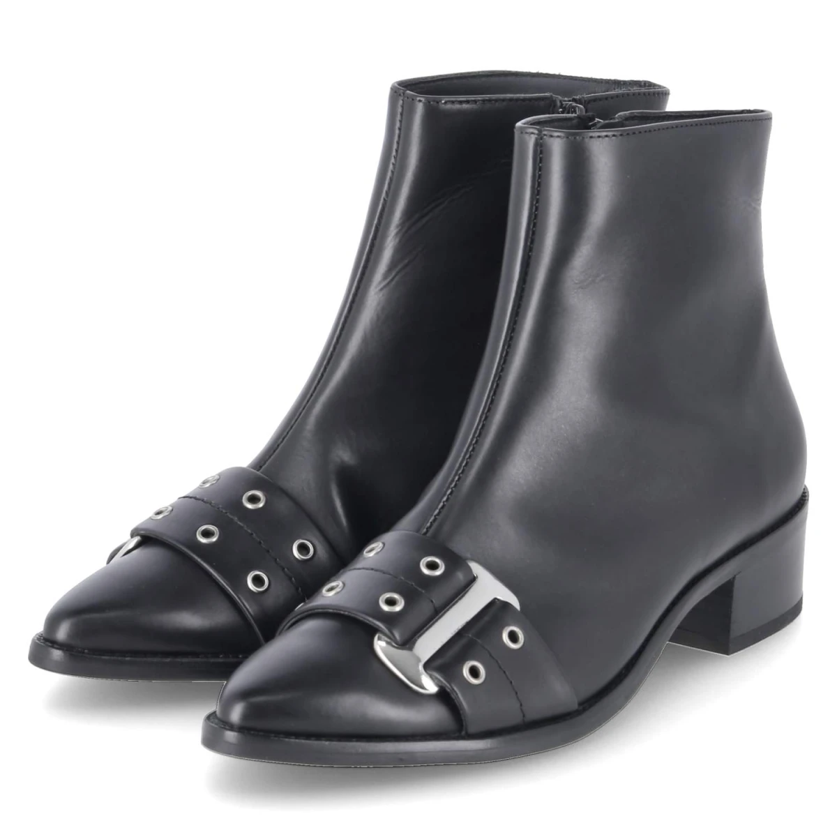 Paul Green Ankle Boots - Gr. 37 - Schwarz - Glattleder