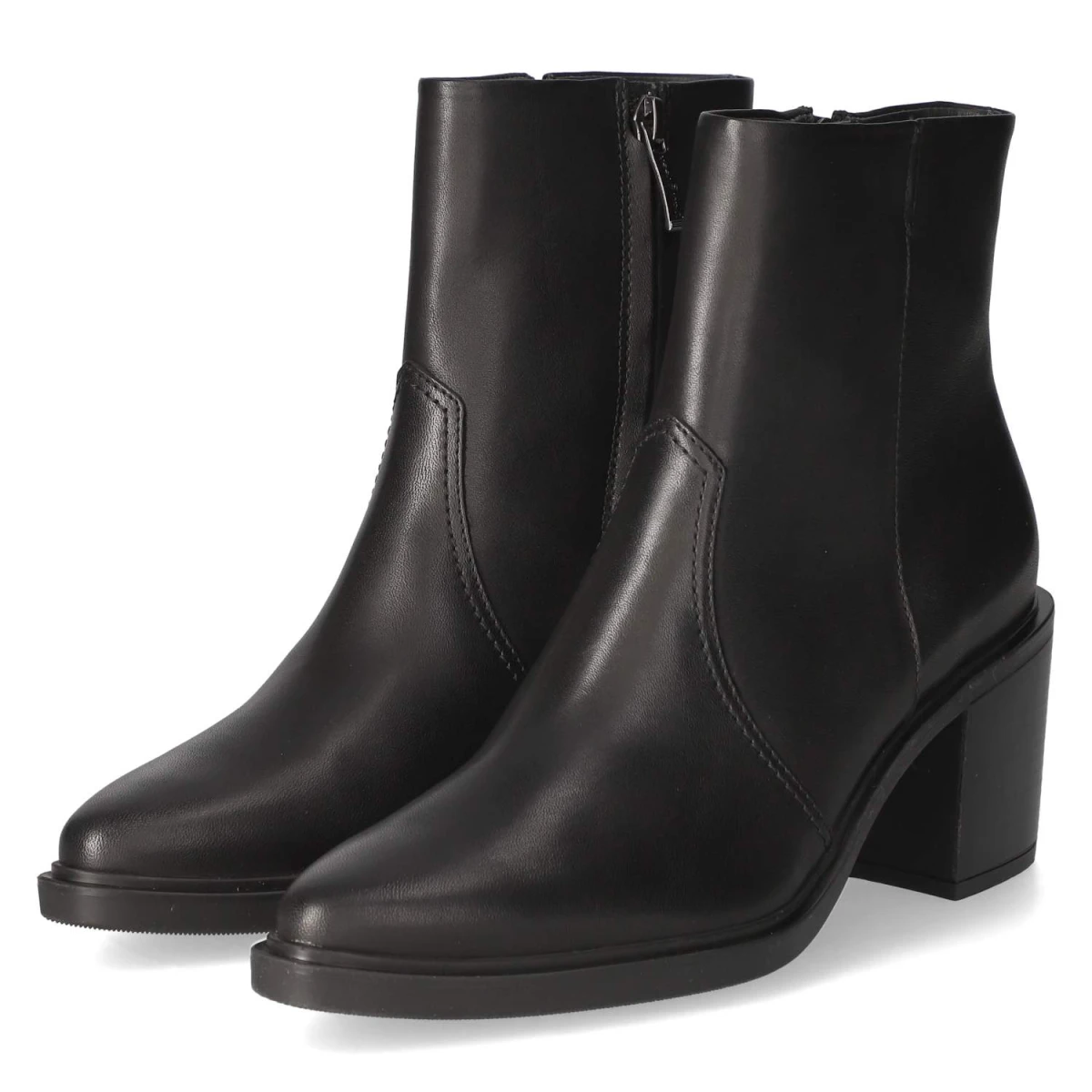 Paul Green Stiefeletten - Gr. 40 - Schwarz - Glattleder