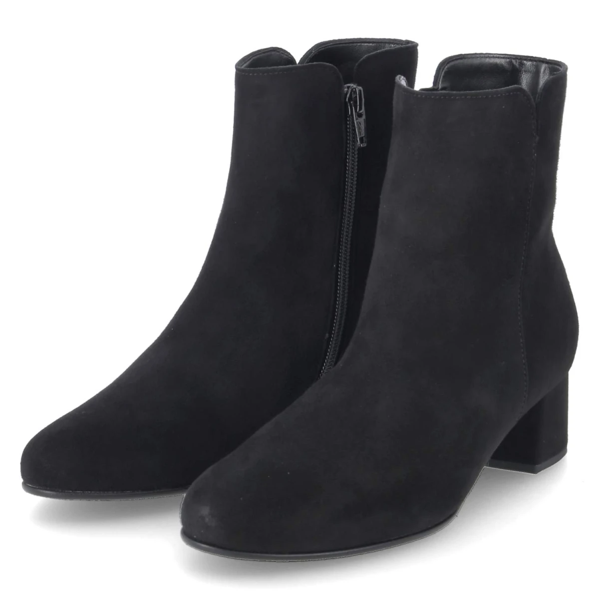 Gabor Stiefeletten - Gr. 38,5 - Schwarz - Rauleder