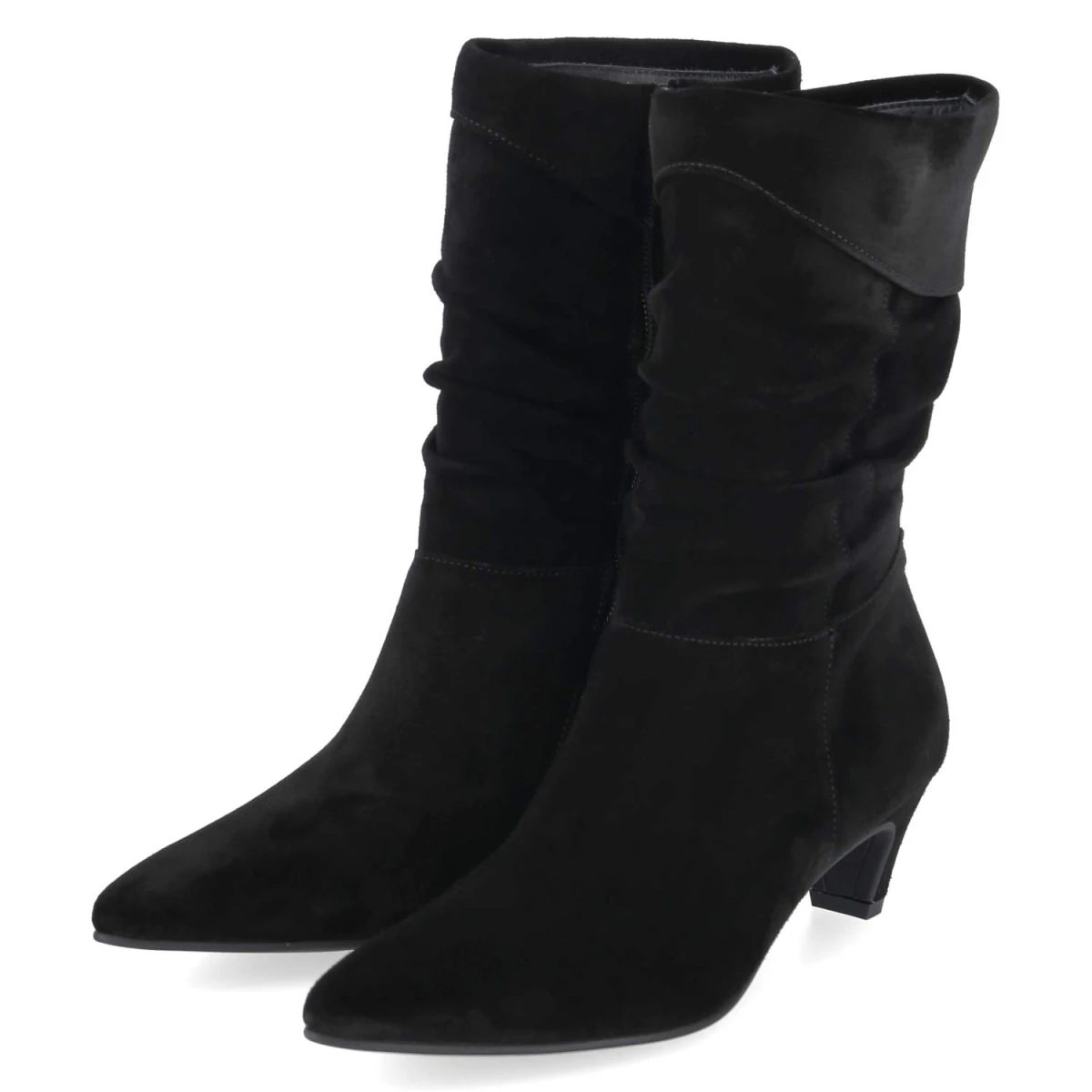 Paul Green Slouchy Boot Stiefeletten - Gr. 40,5 - Schwarz - Rauleder