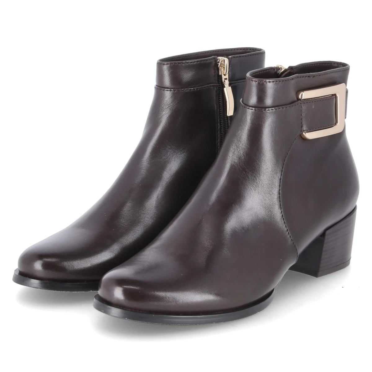 Kaerlek Ankle Boots - Gr. 37 - Braun - Glattleder