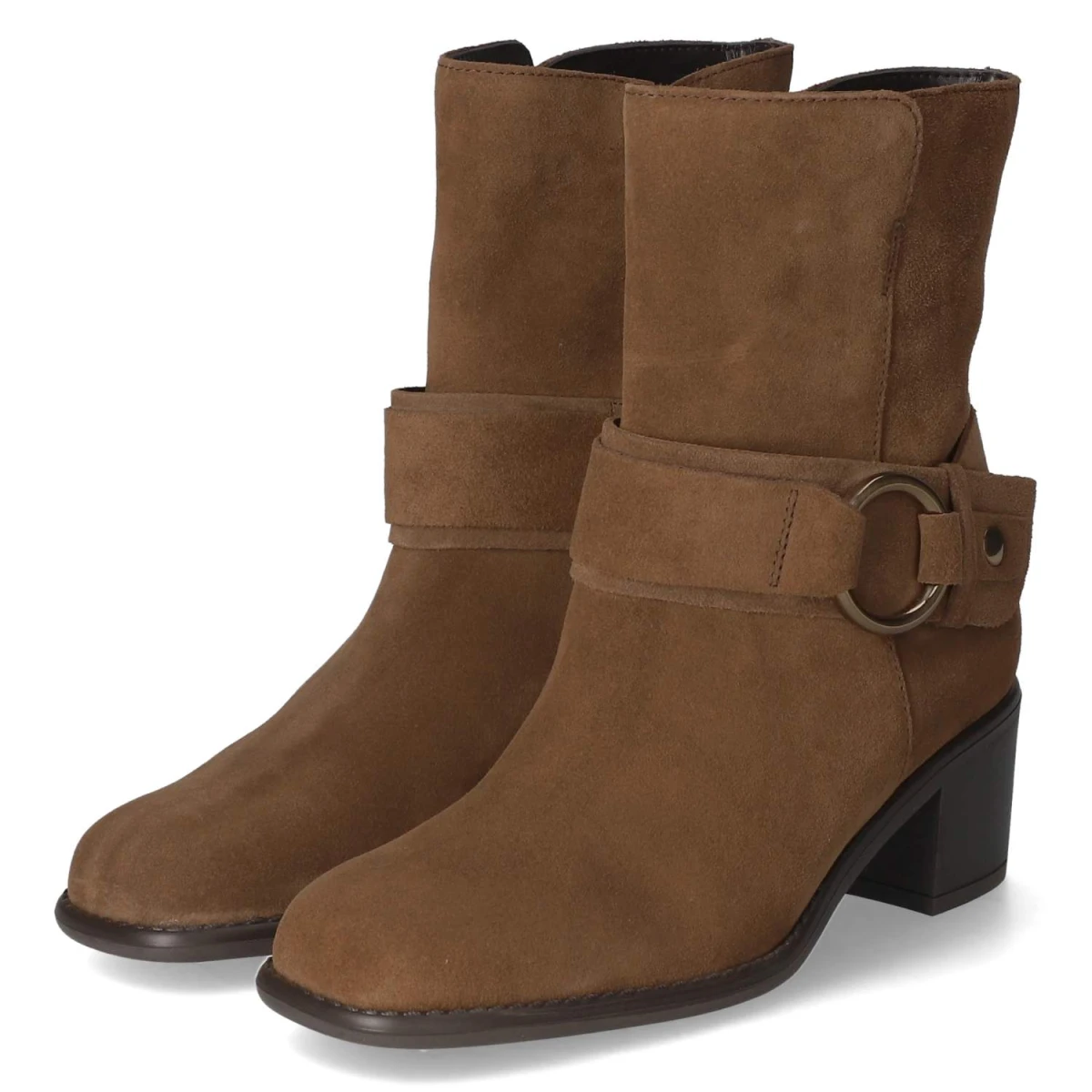 Gabor Stiefeletten - Gr. 39 - Braun - Rauleder