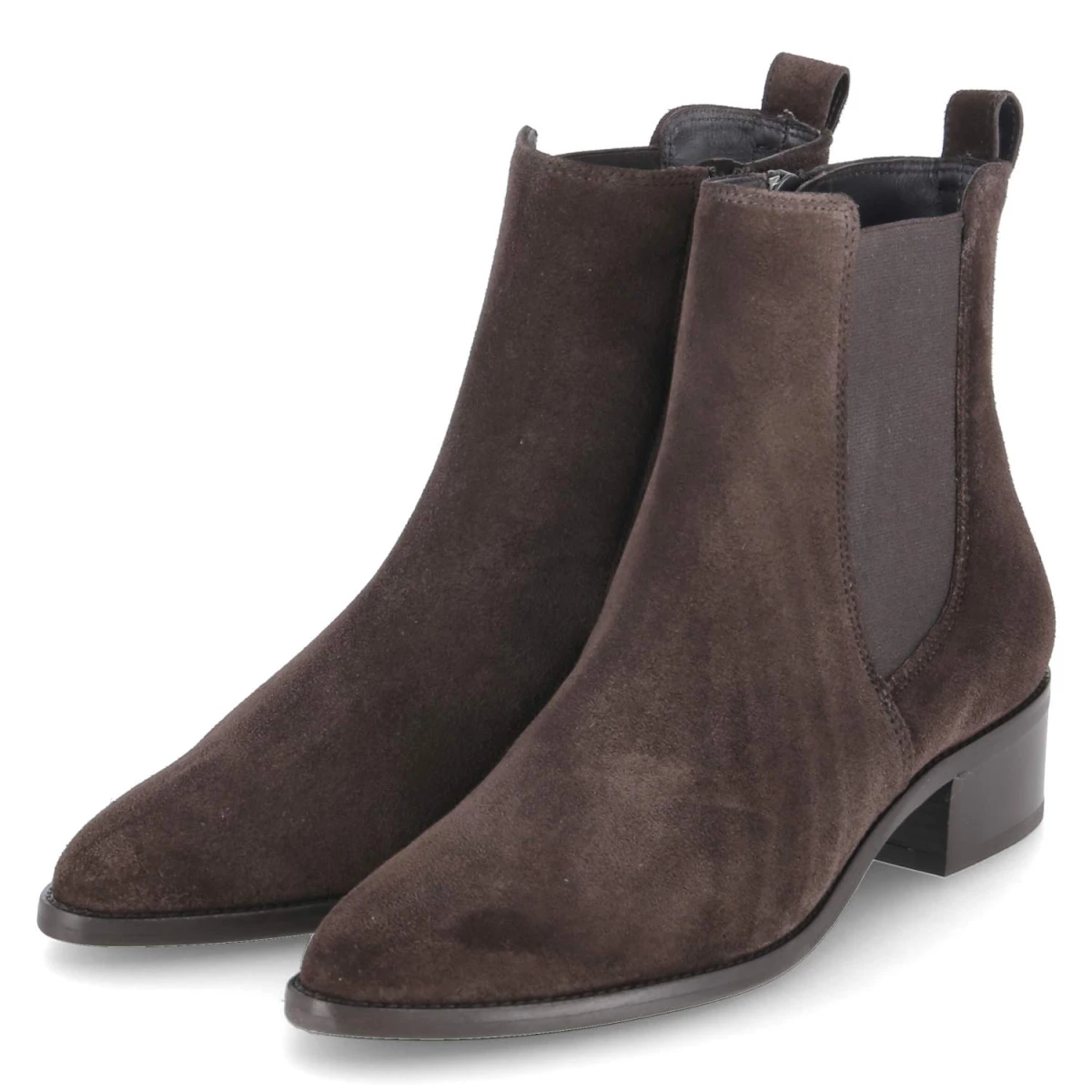 Paul Green Chelsea Boots - Gr. 38,5 - Braun - Leder und Synthetik