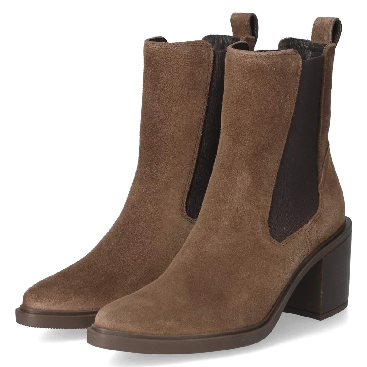 Paul Green Chelsea Boots - Gr. 38 - Braun - Rauleder