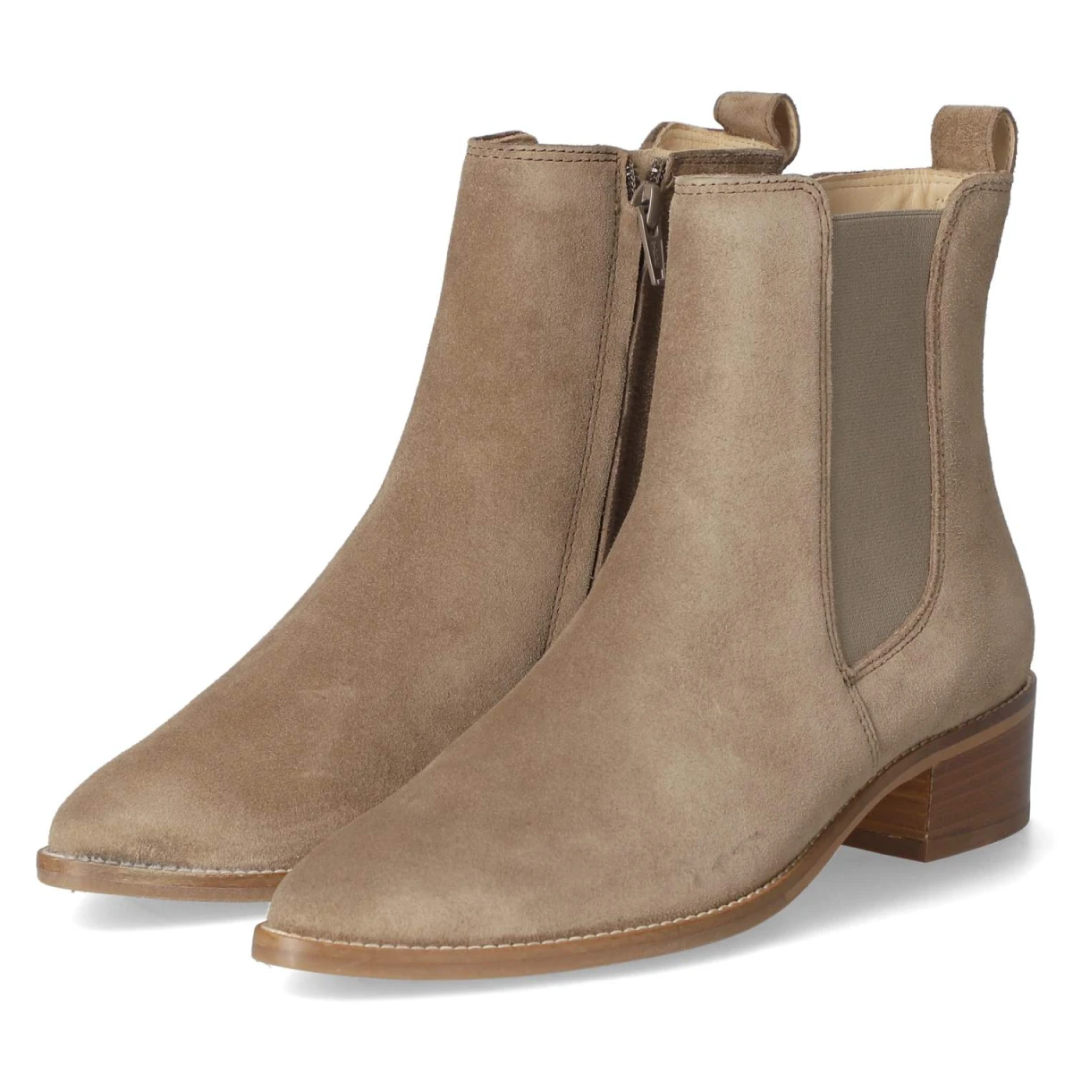 Paul Green Chelsea Boots - Gr. 38 - Beige - Rauleder